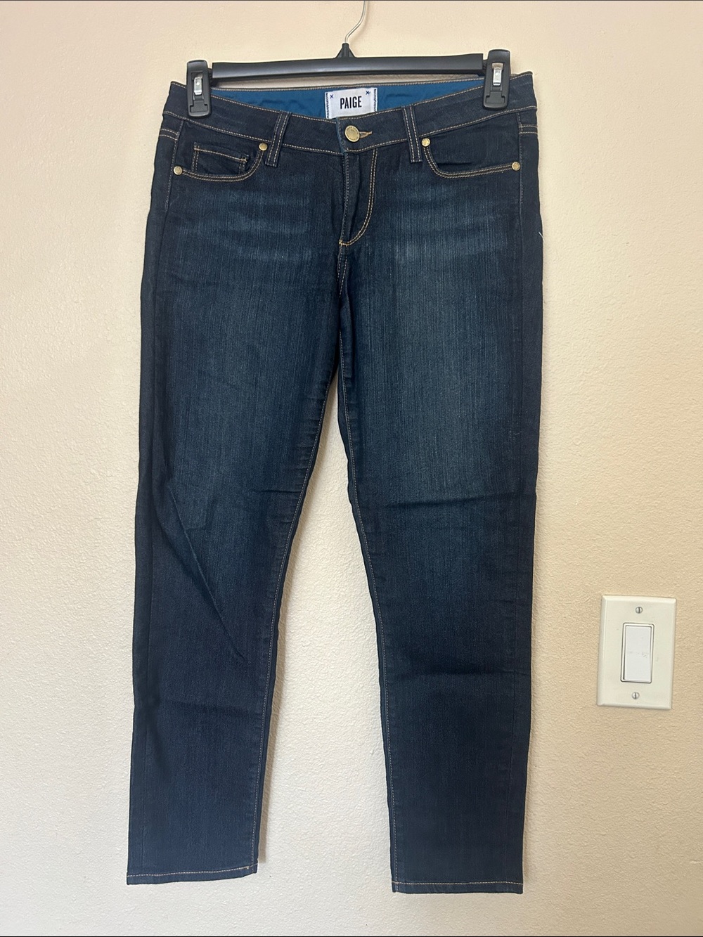 PAIGE Dark Indigo Women's Kylie Crop Skinny Jeans